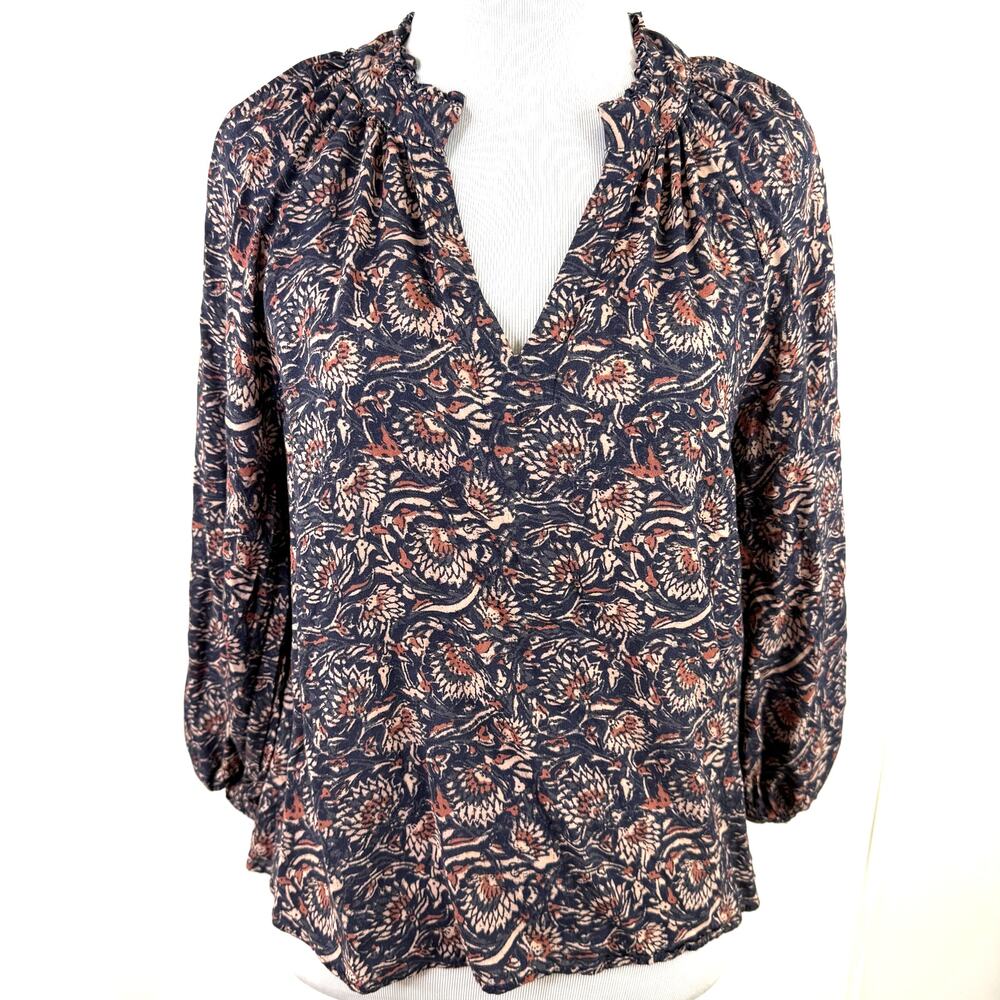 Faherty Women's Portia Artisan Block Shirt Size XS